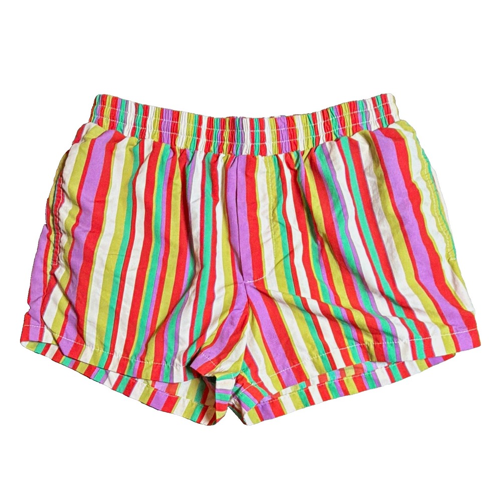 Urban Outfitters Women's Multicolor Striped Pull-On Shorts Elastic Waist M